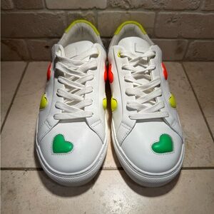 Girls' Lane Love Neon Heart Sneakers